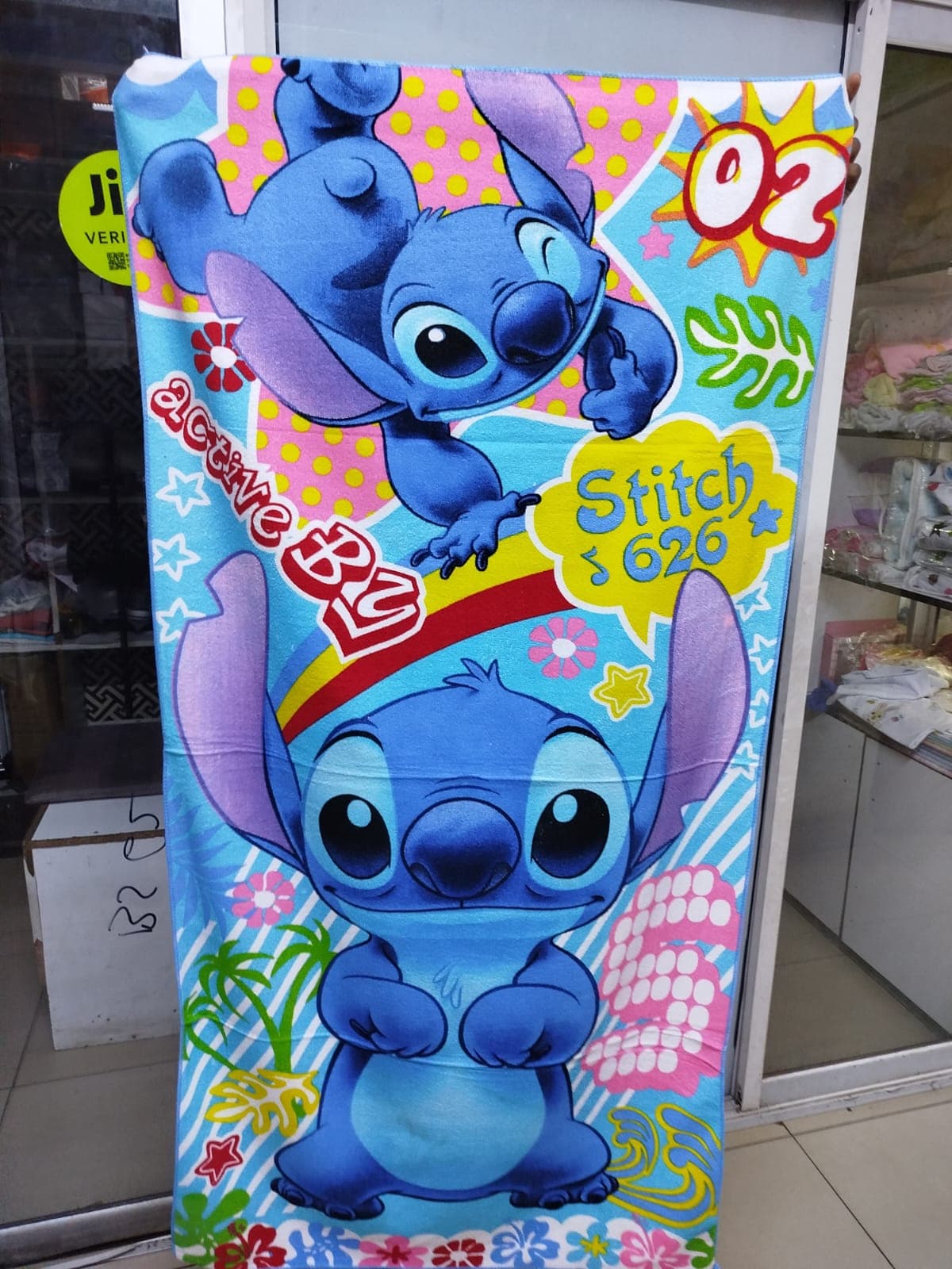 Girls cartoon themed towels