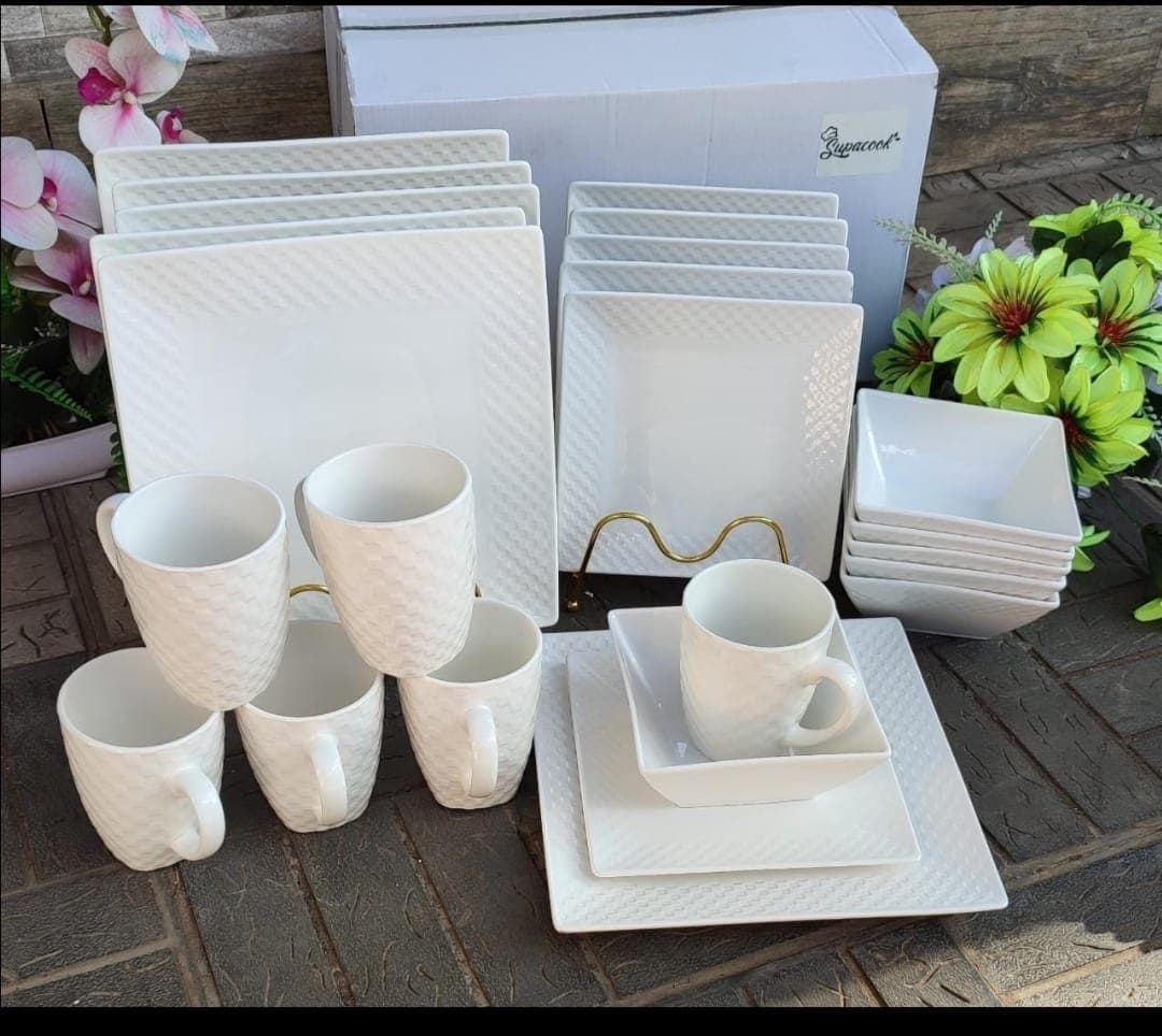 Unique 24 PCs square dinner set
